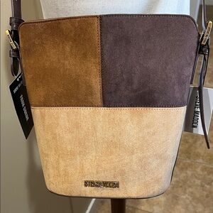 Steve Madden | Suede Patchwork Crossbody Bag